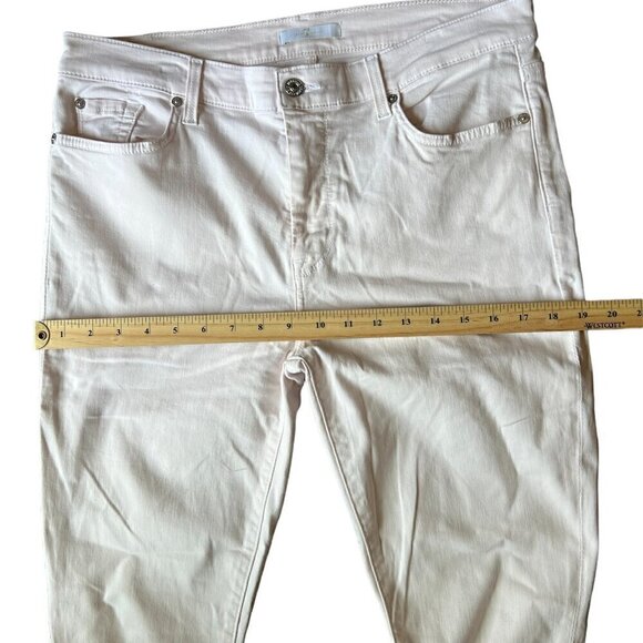 7 for all mankind Skinny casual women’s Beige Jeans. Size 32 - Picture 6 of 9